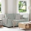 vidaXL 2-Seater Sofa Light Grey 160x78x84 cm Velvet