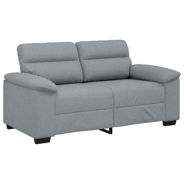 vidaXL 2-Seater Sofa&nbsp;Light Grey 160x81x84 cm Fabric