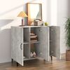 vidaXL Sideboard Concrete Grey 90x34x80 cm Engineered Wood