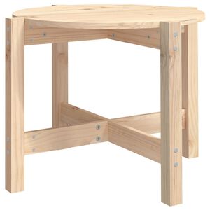 vidaXL Coffee Table &Oslash; 62.5x45 cm Solid Wood Pine