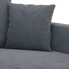 vidaXL 2 Piece Sofa Set with Cushions Dark Grey Velvet