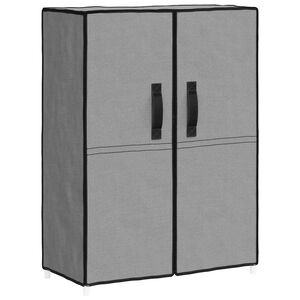 vidaXL Shoe Cabinet Grey 60x28x90 cm Fabric
