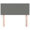 vidaXL Headboard Dark Grey 100 cm Fabric