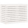 vidaXL Laundry Basket White 88.5x44x66 cm Solid Wood Pine