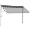 vidaXL Retractable Awning Anthracite 300x150 cm Fabric and Steel