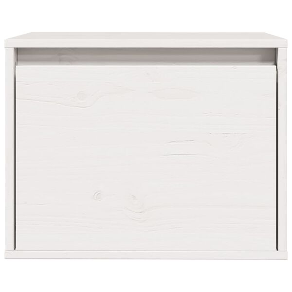 vidaXL Wall Cabinet White 45x30x35 cm Solid Pinewood