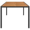 vidaXL Garden Dining Table Black 250 x 100 x 75 cm Poly Rattan