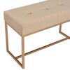 vidaXL Bench 80 cm Beige Velvet