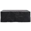 vidaXL Garden Furniture Cover | Black | Polyethylene | 229 x 113 x 73 cm