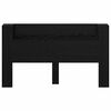vidaXL Headboard Black Oak 180 x 17 x 104.5 cm Engineered Wood