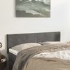 vidaXL Headboards 2 pcs Dark Grey 72x5x78/88 cm Velvet