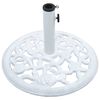 vidaXL Umbrella Base White 12 kg 48 cm Cast Iron