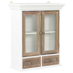 vidaXL Wall Cabinet White 49x22x59 cm Engineered Wood