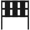 vidaXL Bed Headboard Black 95.5x4x100 cm Solid Wood Pine