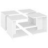 vidaXL Coffee Tables 4 pcs White 33x33x33 cm Engineered Wood