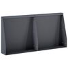 vidaXL Retaining Wall 2 pcs 40 x 12 x 50 cm Steel Anthracite