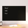 vidaXL Wall-mounted Magnetic Board Black 80x50 cm Tempered Glass