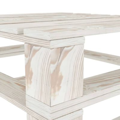 vidaXL 6 Piece Garden Pallet Lounge Set Wood White
