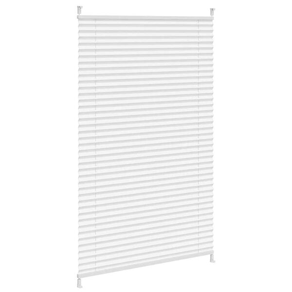 Plisse Blind 80x125cm White Pleated Blind