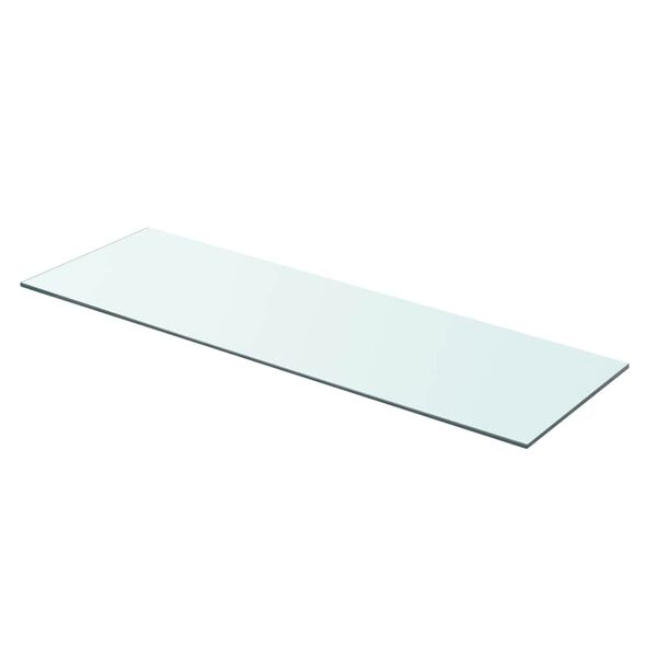 vidaXL Shelves 2 pcs Panel Glass Clear 80x25 cm