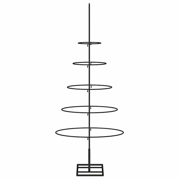 vidaXL Metal Christmas Tree for Decoration Black 90 cm