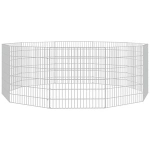 vidaXL Free Range Animal Enclosure 10-Panel 54x60 cm Galvanised Iron