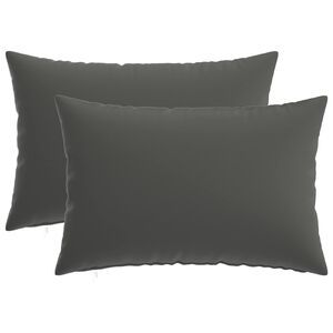 vidaXL Cushion Cover 2 pcs HEERLEN Anthracite 30 x 50 cm Polyester