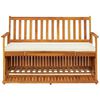 vidaXL Garden Storage Bench Solid Acacia Wood 120x63x84 cm