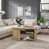 vidaXL Coffee Table Sonoma Oak 90x60x46.5 cm Engineered Wood