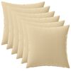 vidaXL Cushion with Pillow HEERLEN 6 pcs Beige Polyester