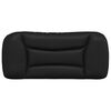 vidaXL Headboard Cushion "Hvar" Black 90 cm Faux Leather