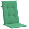 vidaXL Garden Highback Chair Cushions 2 pcs Green 120x50x3 cm Fabric