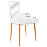 vidaXL Dressing Table with Mirror MDF 60x50x86 cm