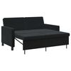 vidaXL Sofa Bed Black Fabric