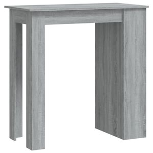 vidaXL Bar Table with Storage Rack Grey Sonoma 102x50x103,5cm Engineered Wood