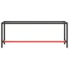 vidaXL Work Bench Frame Matte Black and Matte Red 210x50x79 cm Metal