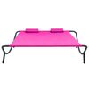 vidaXL Outdoor Lounge Bed Fabric Pink