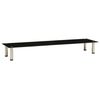 vidaXL TV Stand Black 140x35x17 cm Tempered Glass