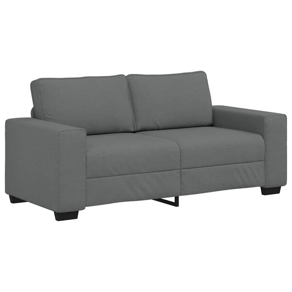 vidaXL 2-Seater Sofa&nbsp;Dark Grey 180x77x82 cm Fabric