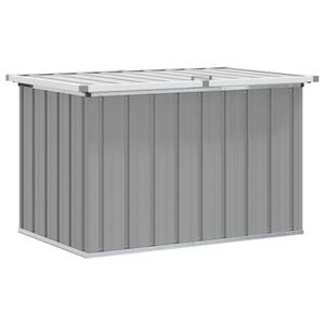 vidaXL Garden Storage Box Grey 109x67x65 cm