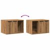vidaXL Cat Litter Box Enclosure Artisian Oak 60x40x40 cm Engineered Wood