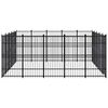 vidaXL Outdoor Dog Kennel Steel 23.04 m&sup2;