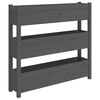 vidaXL Planter Grey 112x25x104.5 cm Solid Wood Pine