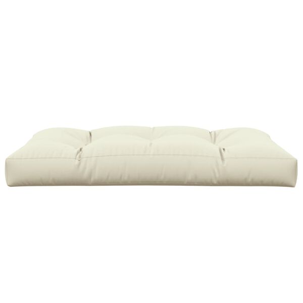 vidaXL Pallet Cushion Cream 120x80x12 cm Fabric