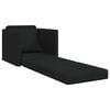 vidaXL Floor Sofa Bed 2-in-1 Black 112x174x55 cm Fabric