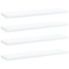 vidaXL Bookshelf Boards 4 pcs White 40x10x1.5 cm Engineered Wood