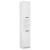 vidaXL Bathroom Cabinet White 32x34x188.5 cm Engineered Wood