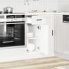 vidaXL Kitchen Base Cabinet&nbsp;Porto High Gloss White Engineered Wood
