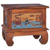 vidaXL Bedside Cabinet | Multicolour | Reclaimed Teak Wood | Standard