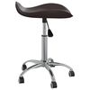 vidaXL Salon Spa Stool Brown Faux Leather